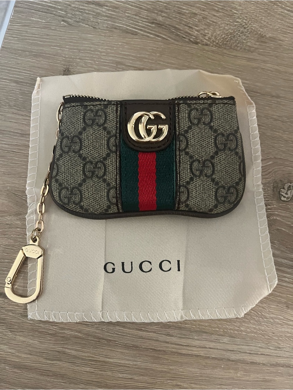 GG SUPREME OPHIDIA COIN PURSE WITH KEY HOOK - Picture 3 of 5